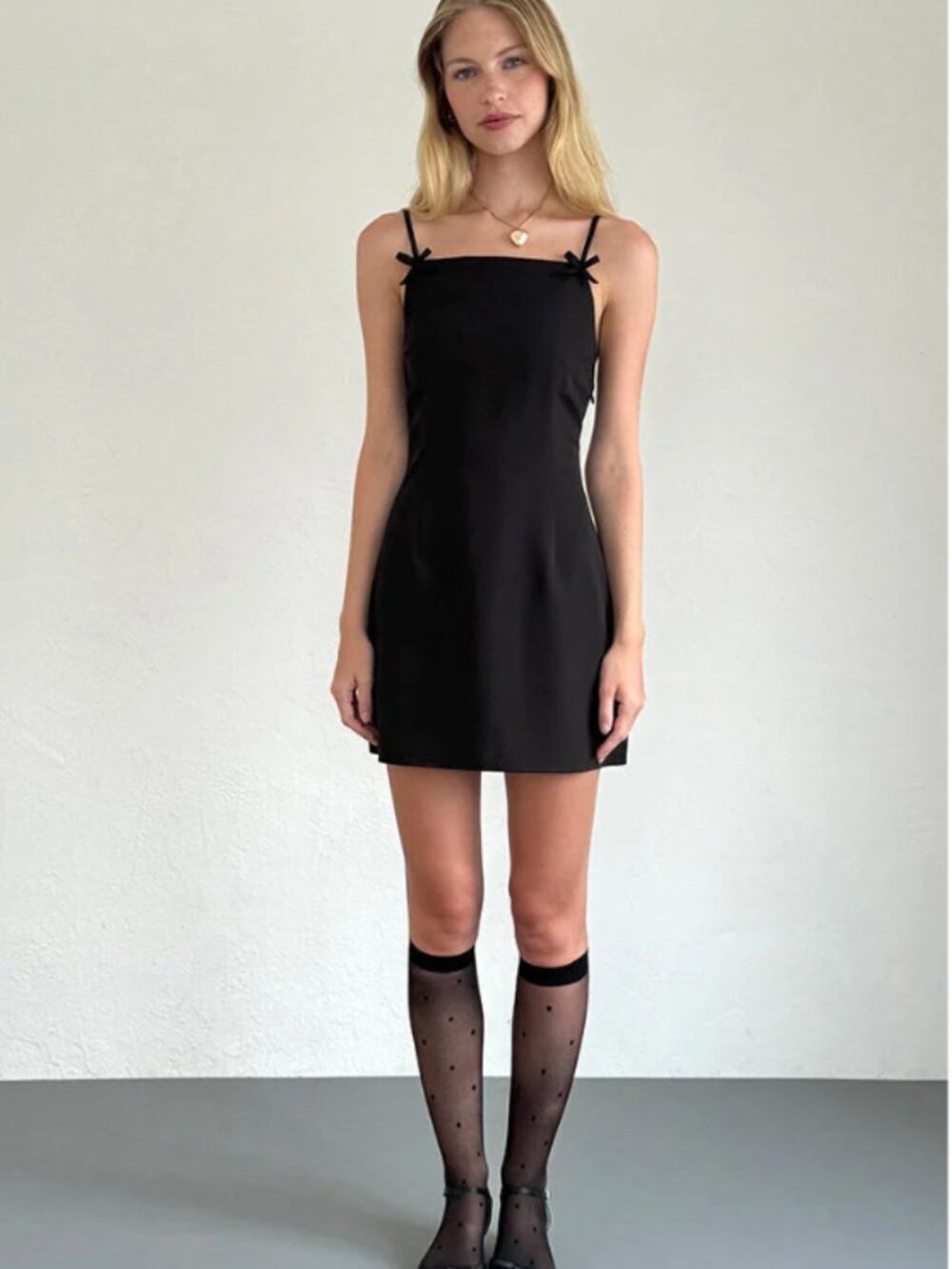 NWT Motel Aketi Mini Dress In Black